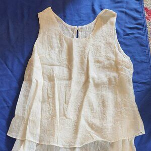 Beautiful flowy tank sz XXL light yellow EUC